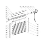 USĂ DE GARAJ TIP RULOU CU LAMELĂ 77 MM
